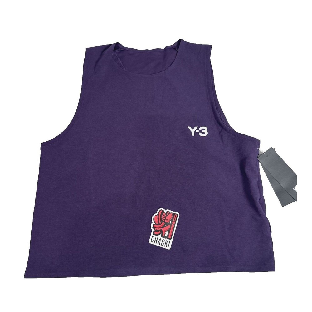 Adidas Y-3 TENNIS PRO MATCH TANK TOP shirt Purple JM1157 Women's Large NEW